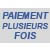 Paiement en plusieurs fois